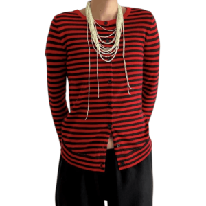 MAGALIE CARDIGAN RED BROWN