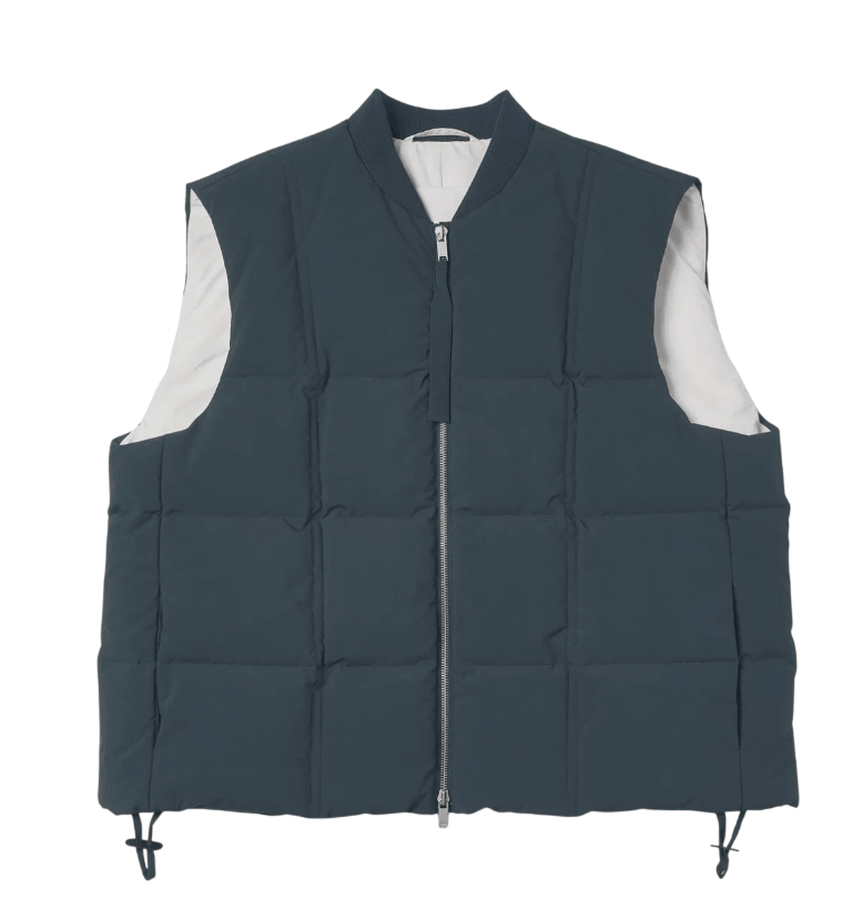 JIL SANDER Down Vest - Petrol 