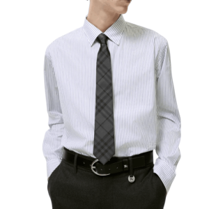Burberry Check Silk Tie - Grey 