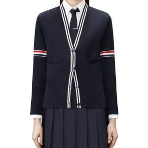 Rwb Stripe Jacquard Sailboat Cardigan