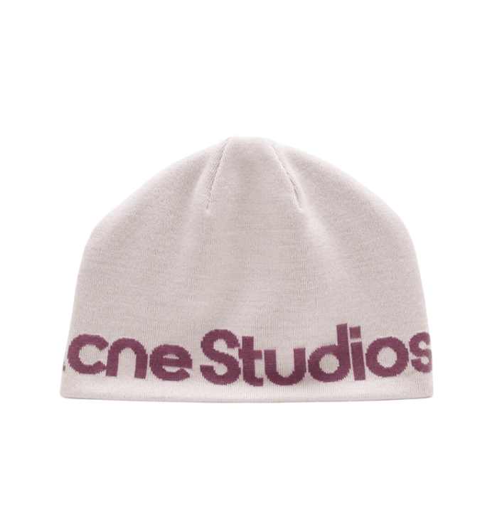 Wool knit beanie Pink/purple
