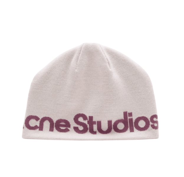 Wool knit beanie Pink/purple