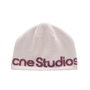 Wool knit beanie Pink/purple
