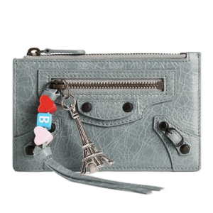 Balenciaga Le City Long Coin and Card Holder Blue Grey