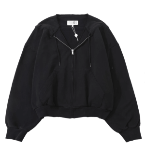 MM6 Maison Margiela Drawstring Hoodie Black