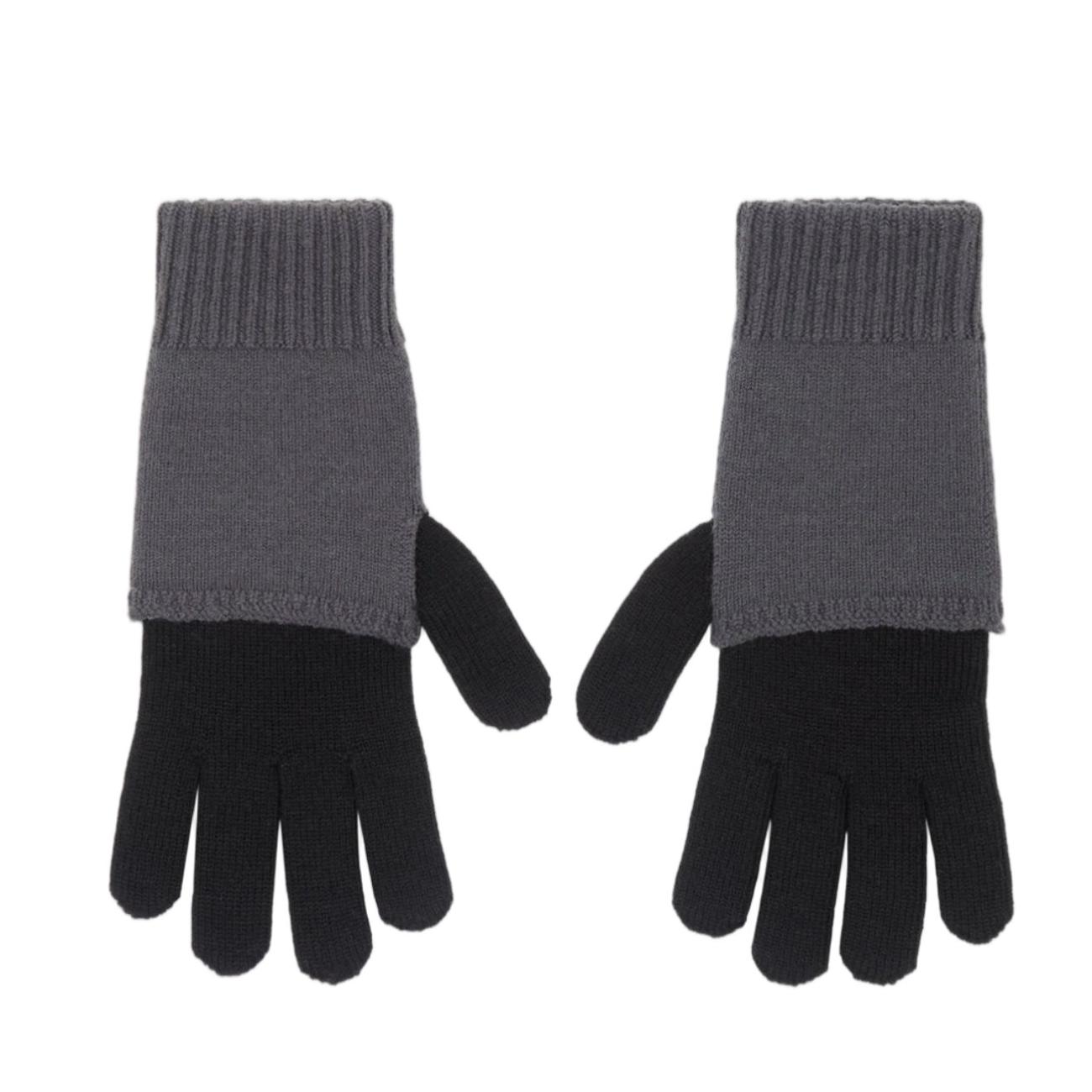 (W) MM6 Maison Margiela Two Tone Knit Gloves Null