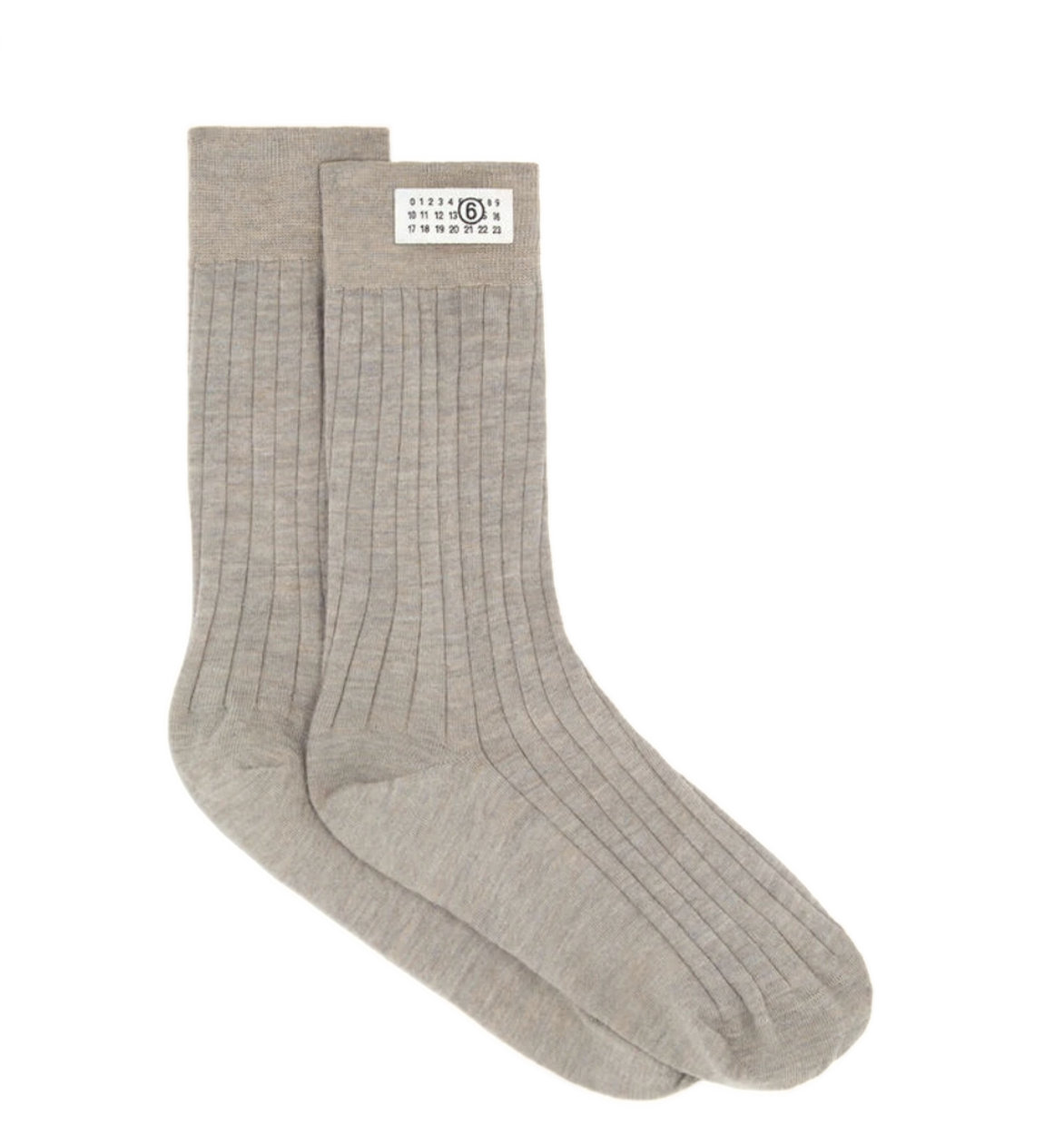 MM6 Maison Margiela Wool Blend Socks Pink Beige