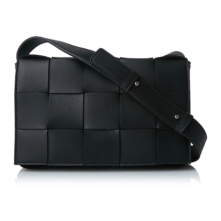 Cassette Shoulder Bag Crossbody Bag - Black 