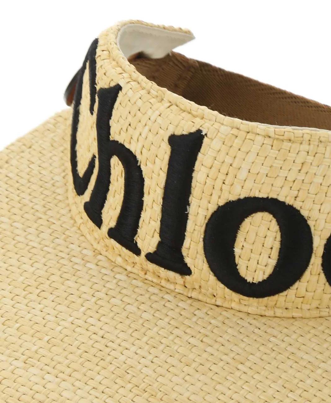 Chloé Logo Embroidered Visor Hat