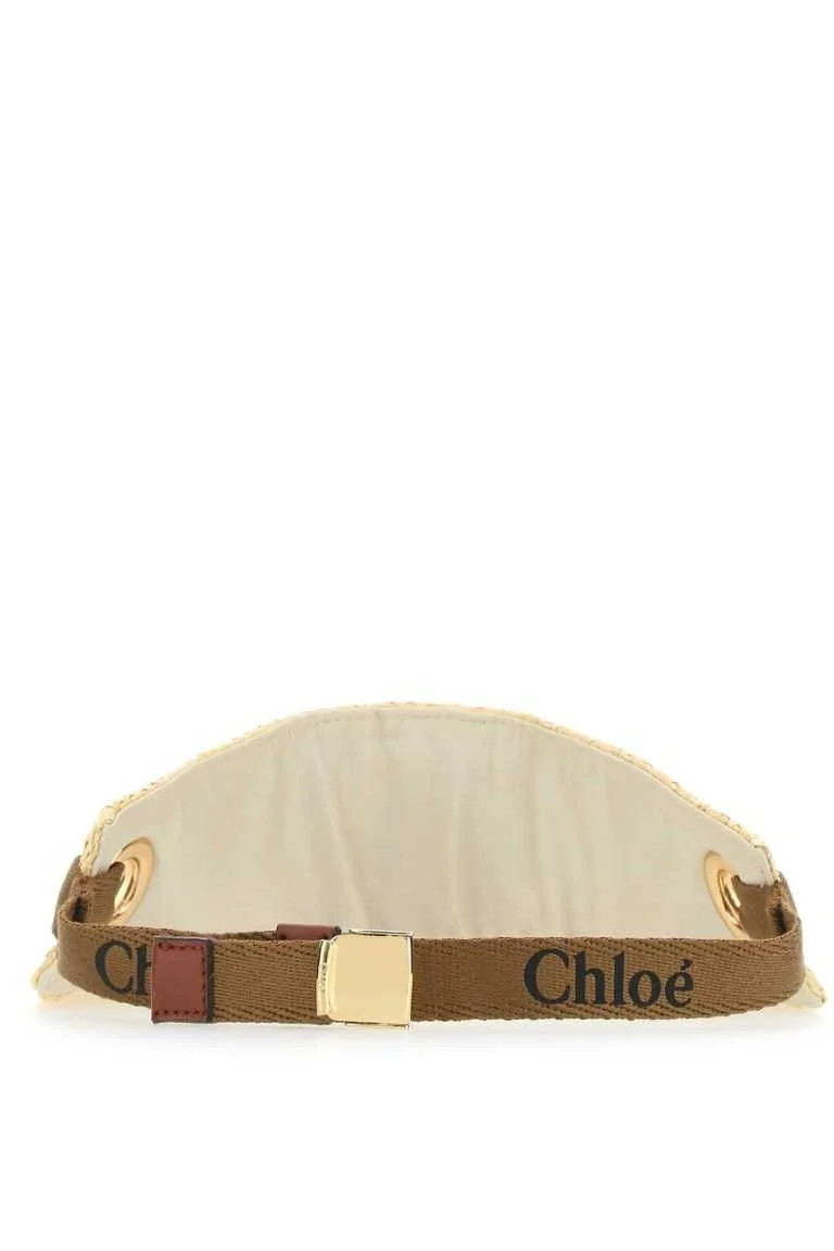 Chloé Logo Embroidered Visor Hat