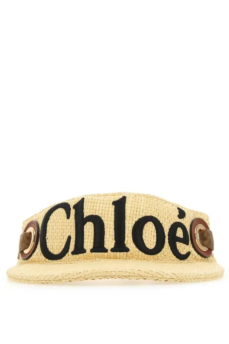 Chloé Logo Embroidered Visor Hat