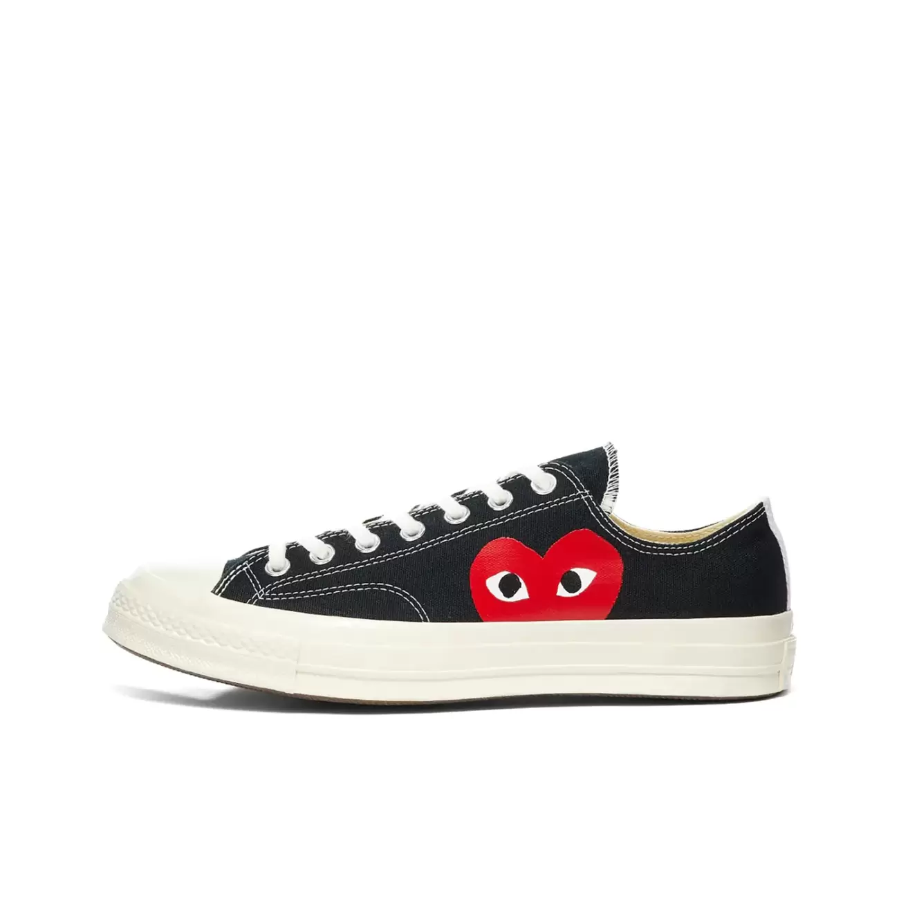 CDG CONVERSE BLACK LOW
