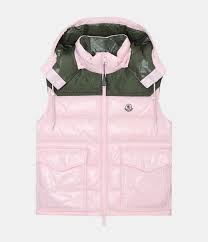 CIBOURE COLOUR BLACK PINK PADED VEST MULTI