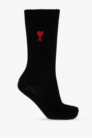 Chainstitch Heart Logo Embroidered Socks - 3