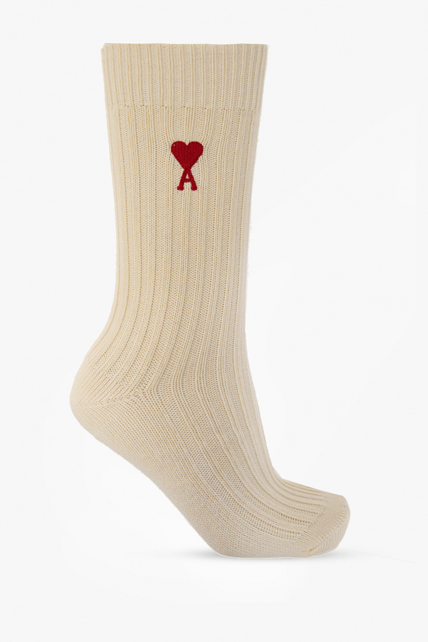 Chainstitch Heart Logo Embroidered Socks - 3