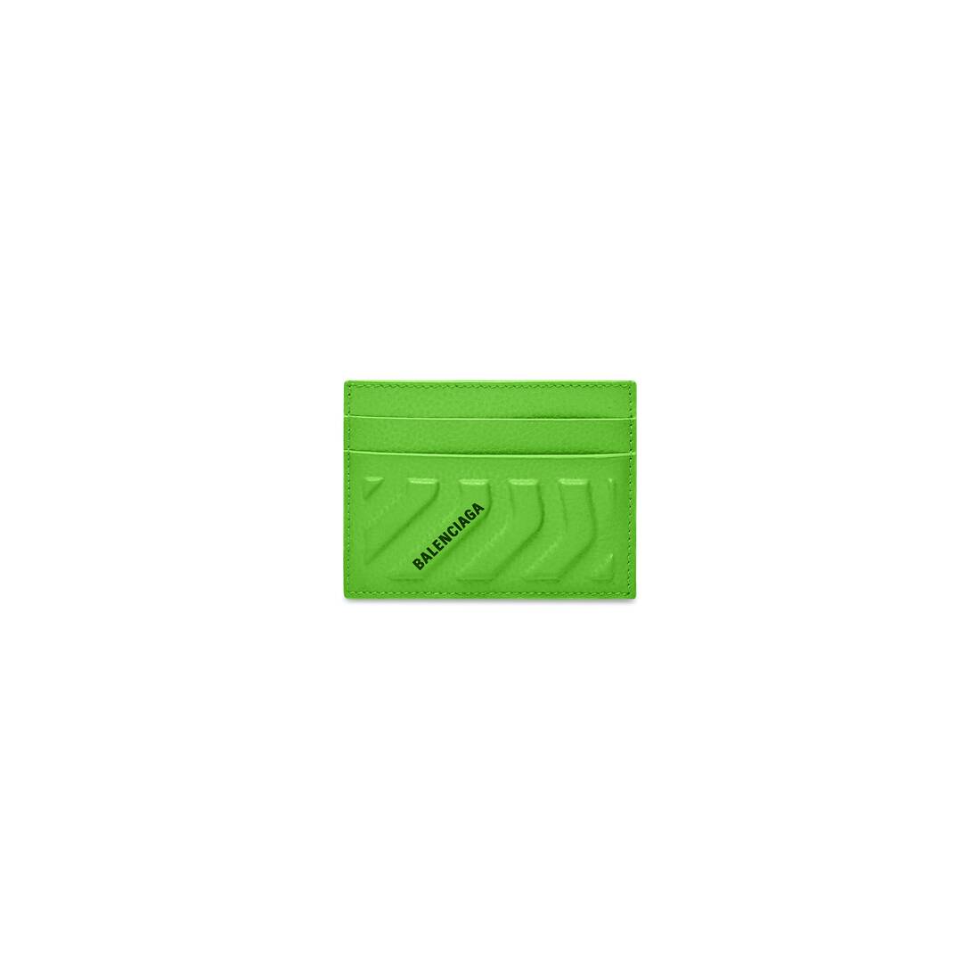 MEN'S CAR CARD HOLDER IN BRIGHT GREEN