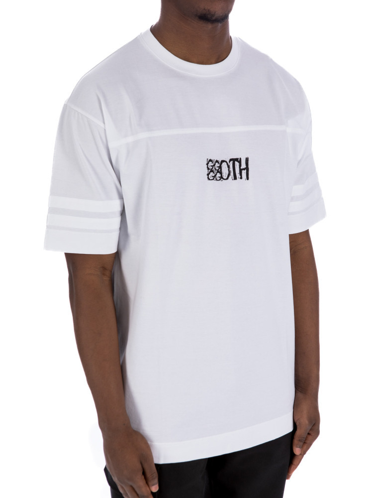 Goth Print Oversized T-Shirt White