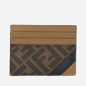 Leather and FF fabric card holder