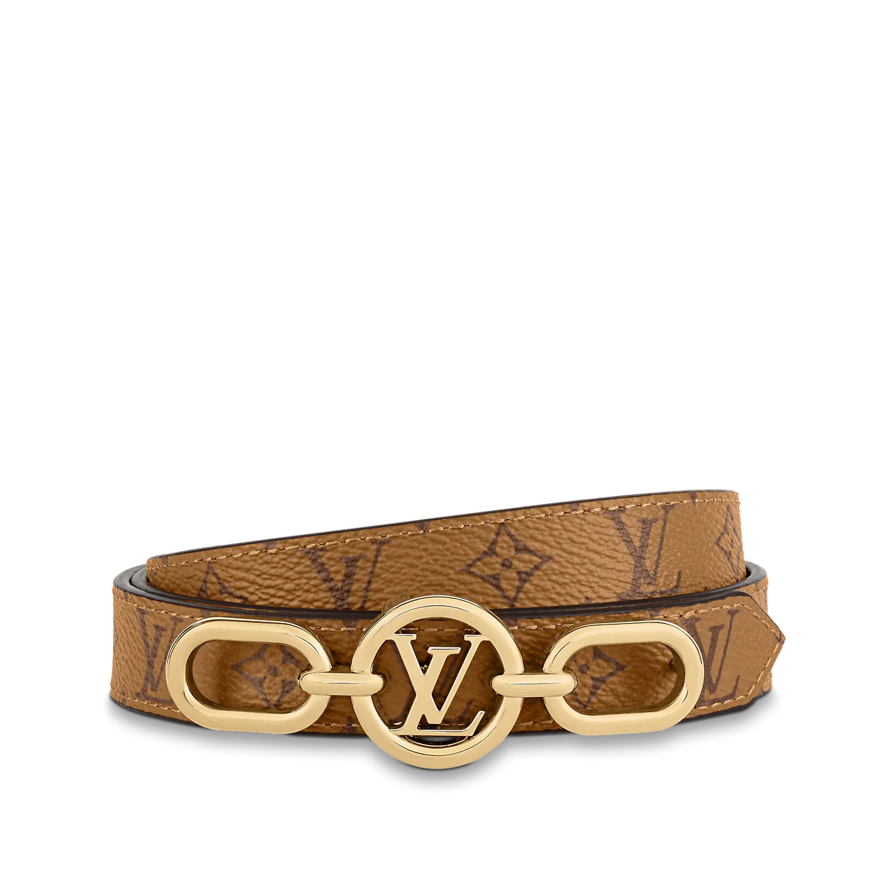 LV CIRCLE PRIME 20MM REVERSIBLE BELT (TAN)