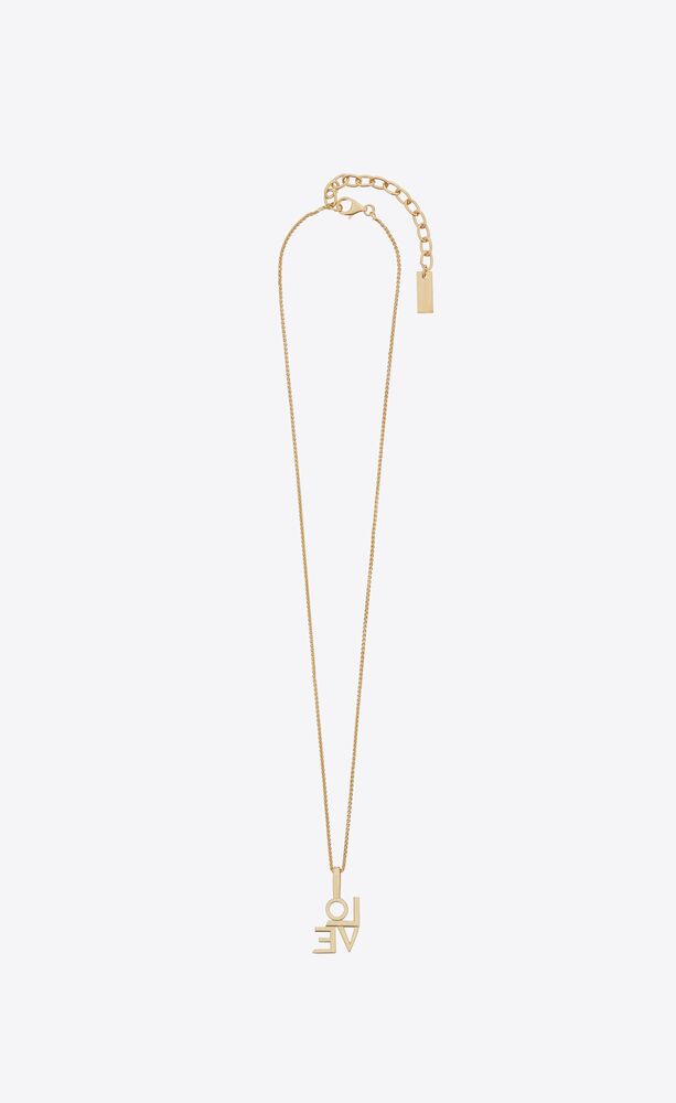 LOVE NECKLACE IN METAL