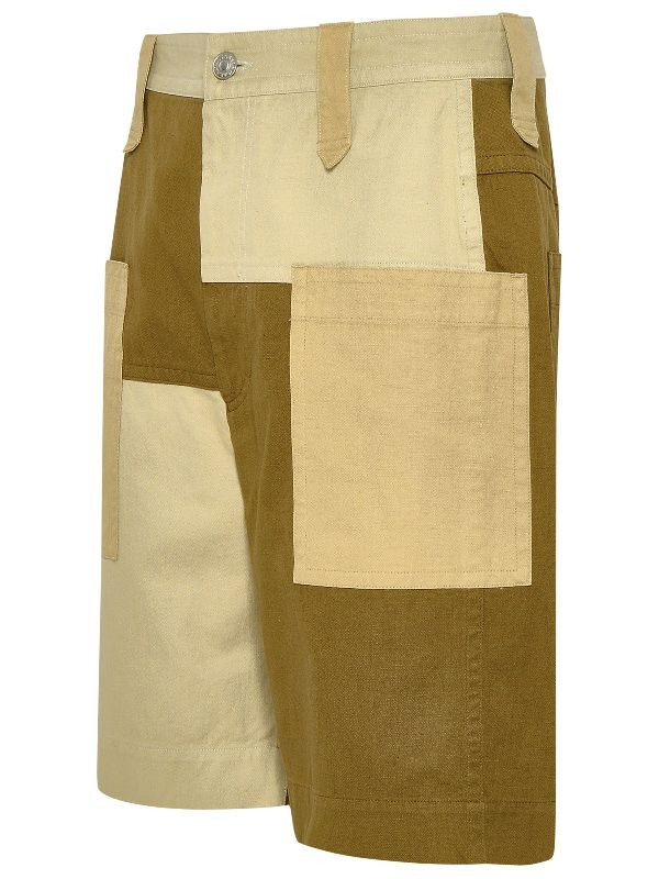 KILANEO PATCHWORK PATTERN BERMUDA PANTS