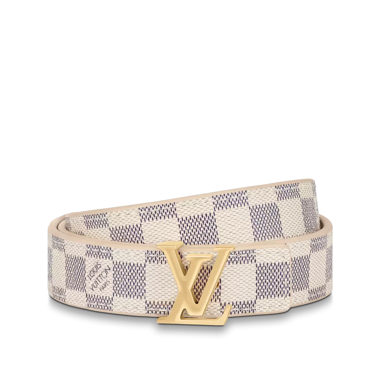 LV ICONIC 20 MM REVERSIBLE BELT DAMIER BLEU