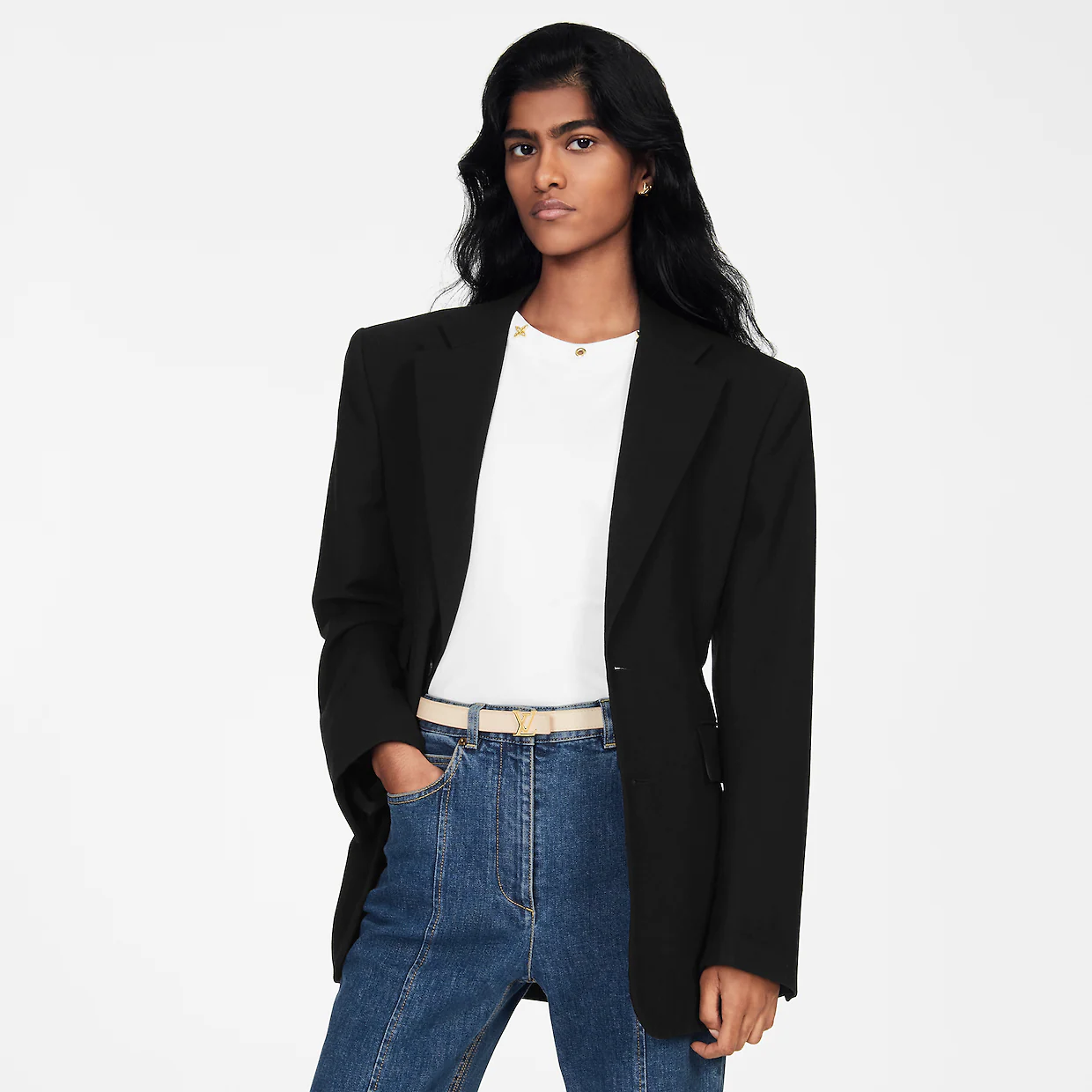 LV ICONIC 20 MM REVERSIBLE BELT DAMIER BLEU