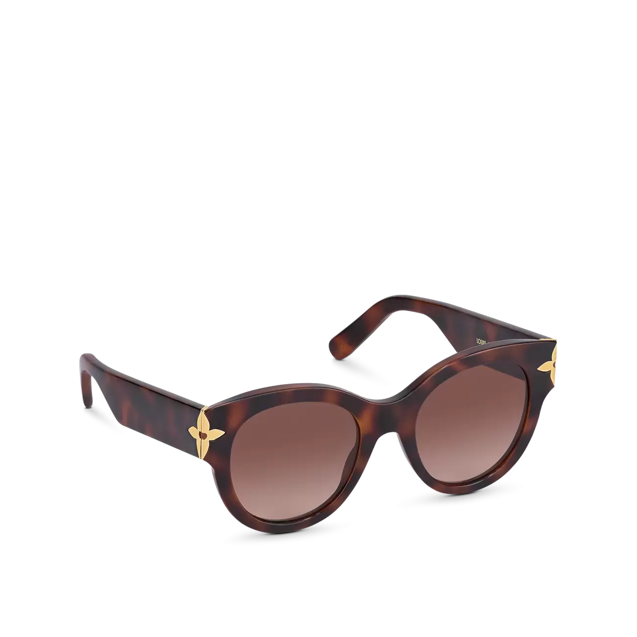 FLOWER EDGE ROUND SUNGLASSES LIGHT TORTOISEHELL