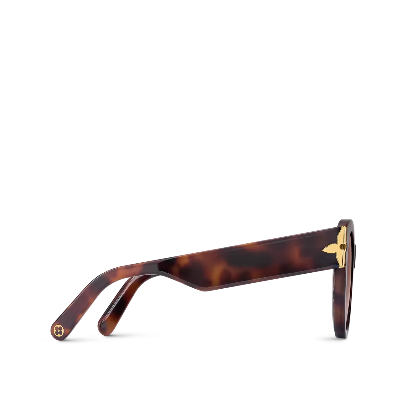 FLOWER EDGE ROUND SUNGLASSES LIGHT TORTOISEHELL