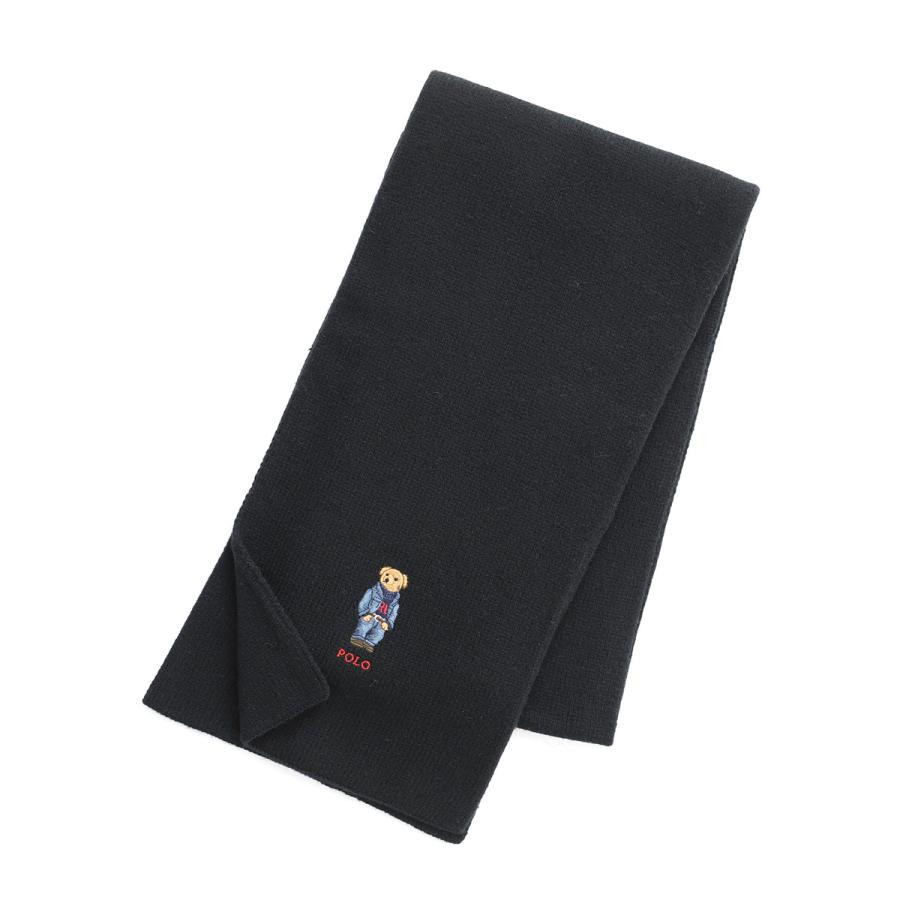 Denim Jeans Bear Wool Muffler Beanie Set Black Common