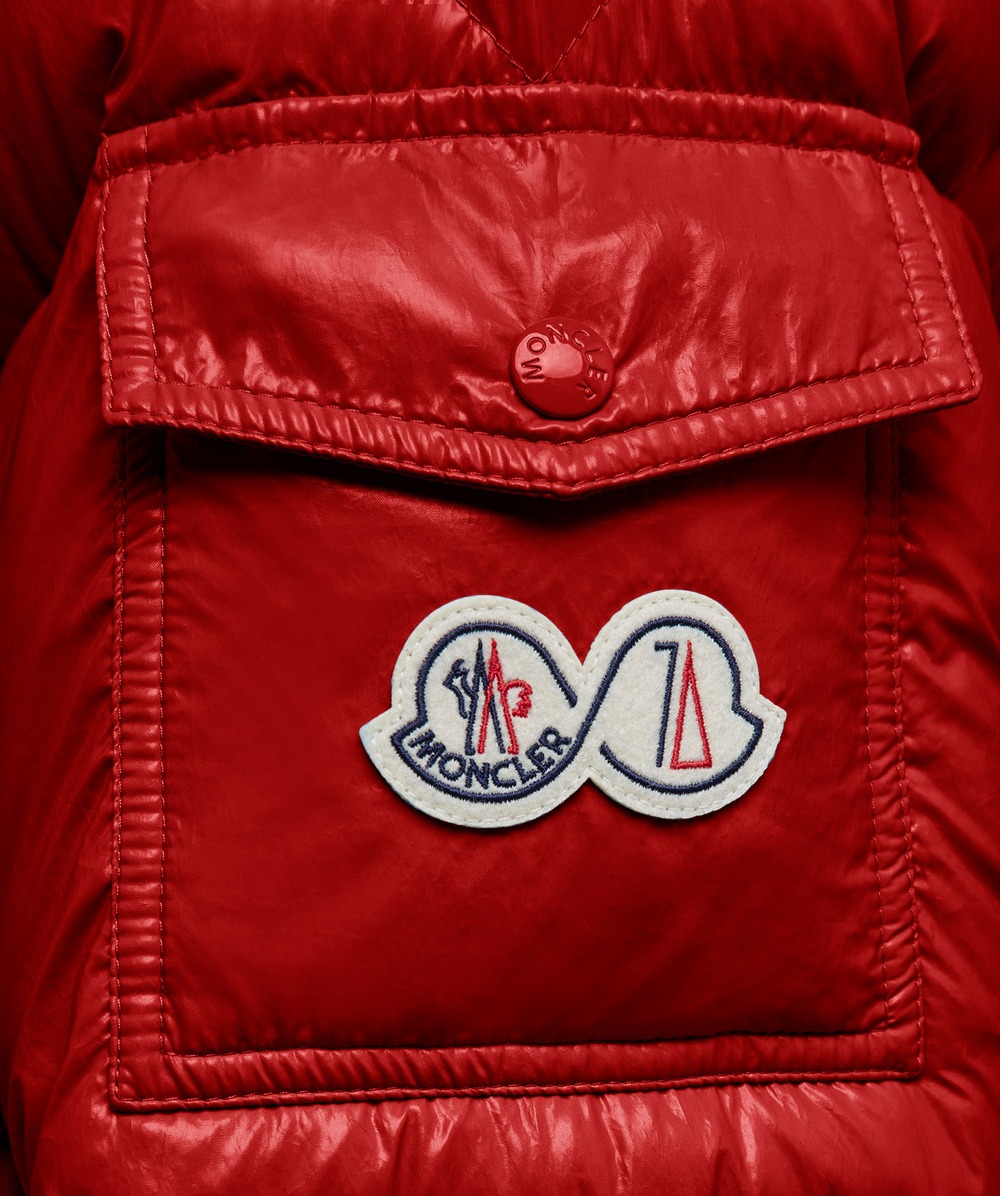 Moncler Genius Maya 70 down jacket 'berry red'