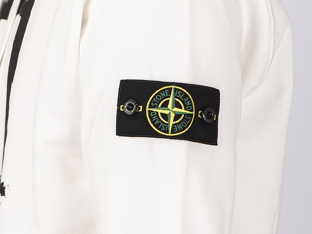 STENCIL Cotton Waffen Patch + Graphic Printing Hoodie)