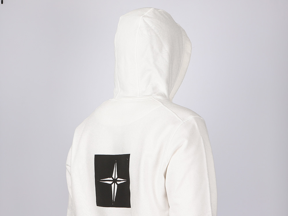 STENCIL Cotton Waffen Patch + Graphic Printing Hoodie)