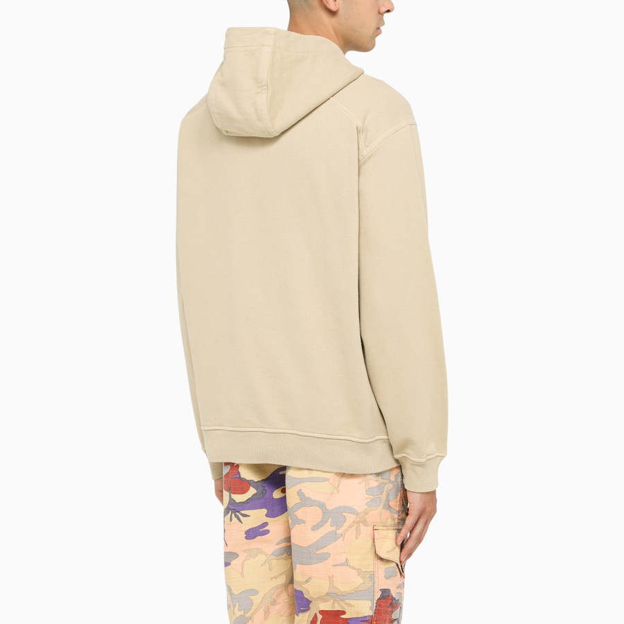 BEIGE COTTON HOODIE 