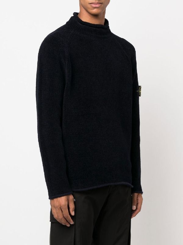 Navy blue cotton sweater