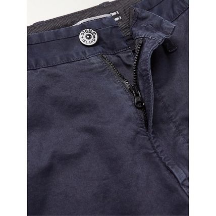 OLD EFFECT STRETCH BROKEN COTTON BERMUDA CARGO PANTS
