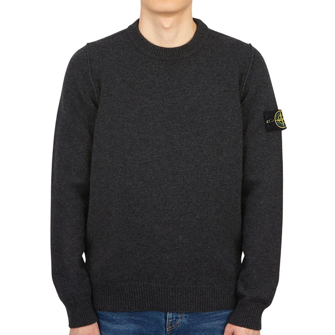 Lambs Wool Round Knit Black
