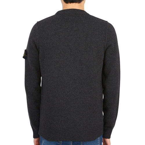 Lambs Wool Round Knit Black
