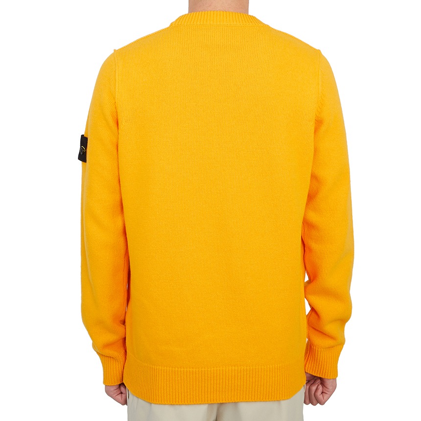 PURE WOOL CREW NECK KNIT (Yellow)