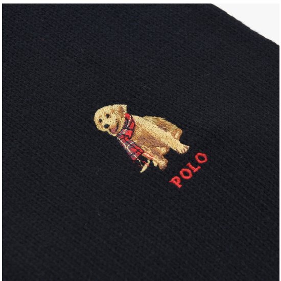 Golden Retriever Embroidery Wool Muffler