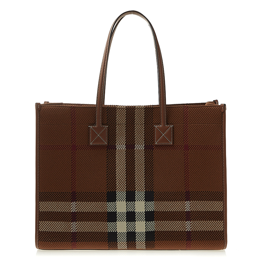 Medium Knit Check Freya Tote Bag