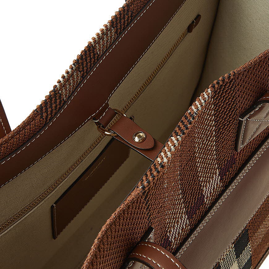 Medium Knit Check Freya Tote Bag