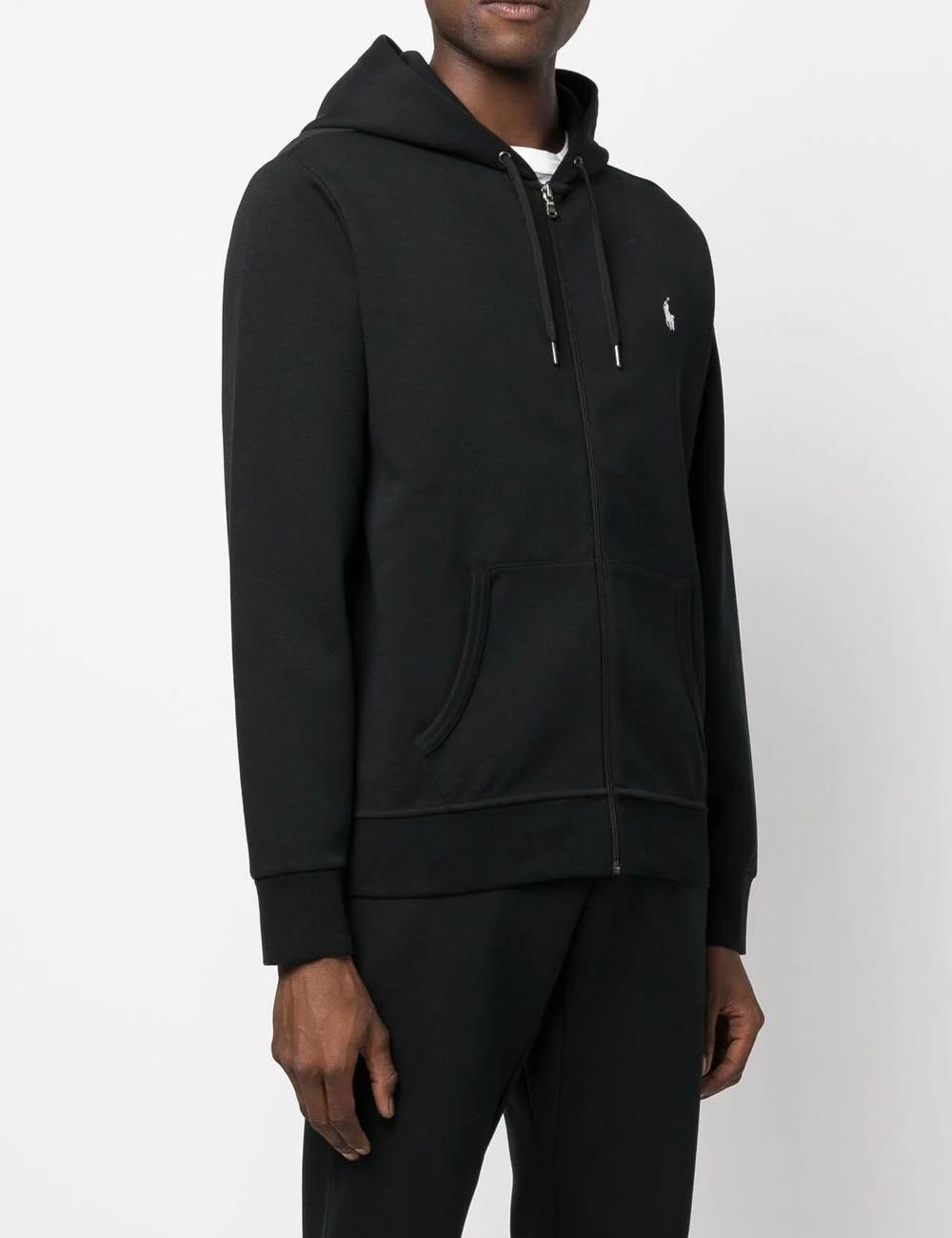 Embroidery-logo pullover hoodie