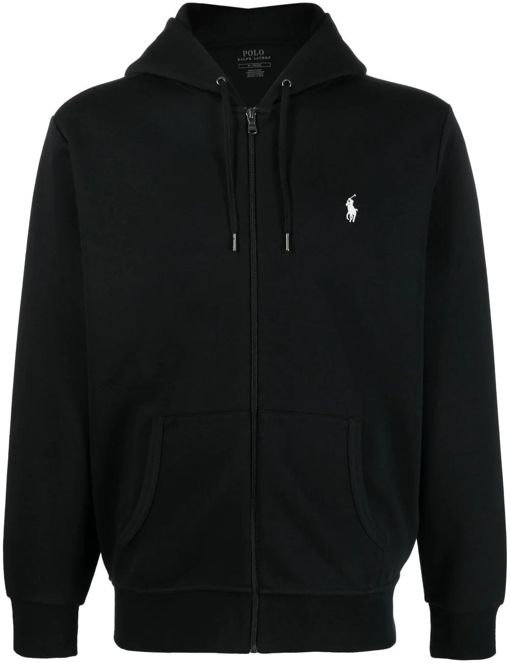 Embroidery-logo pullover hoodie