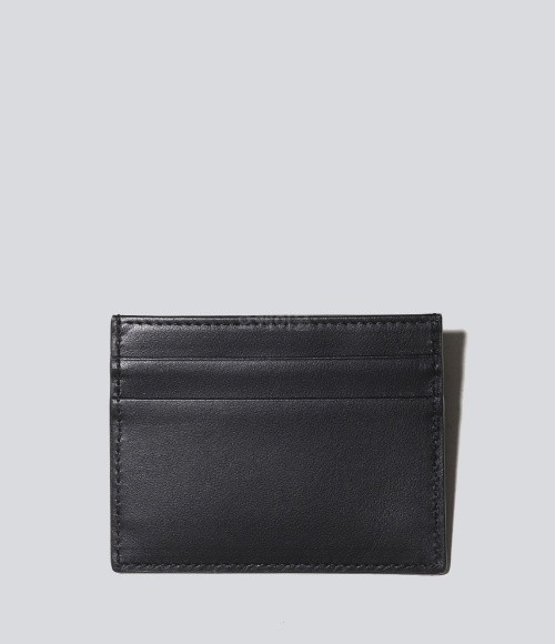 Calfskin Credit Card Holder With Printed Logo 