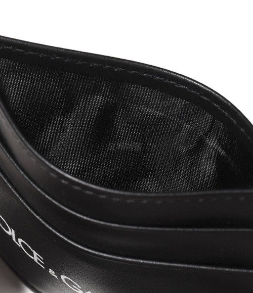 Calfskin Credit Card Holder With Printed Logo 