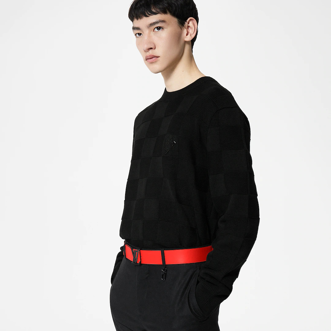 LV INITIALS 40MM REVERSIBLE BELT