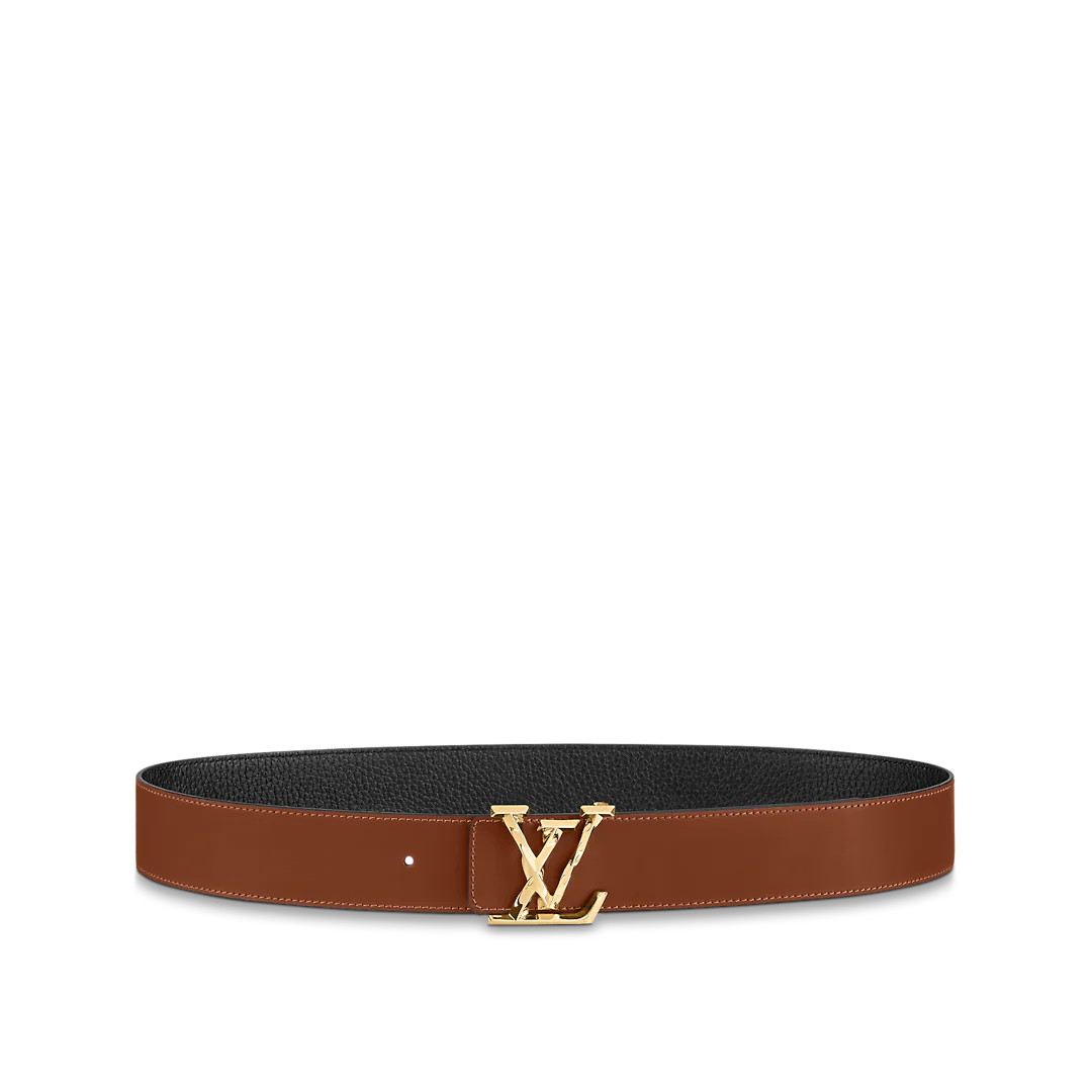 LV PYRAMIDE TWISTED 40MM REVERSIBLE BELT