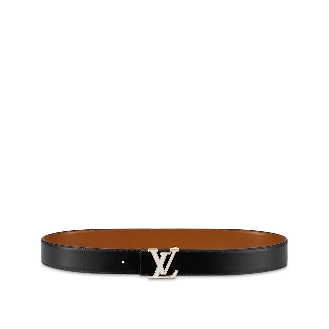 LV MIRROR 35MM REVERSIBLE BELT - Brown
