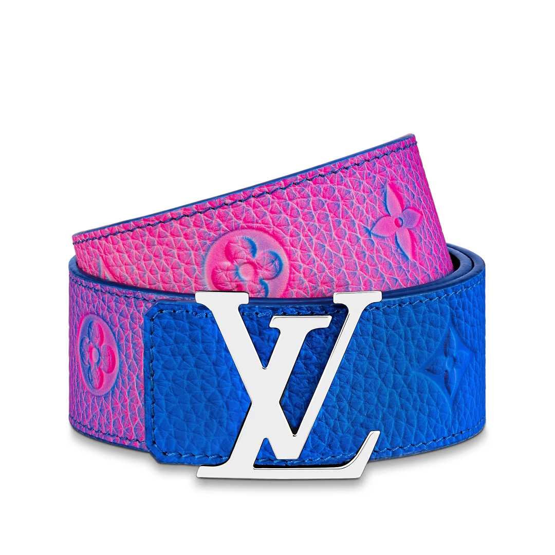 LV INITIALS TAURILLON ILLUSION 40MM REVERSIBLE BELT